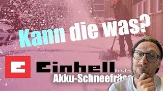 Einhell GE ST 36/40 | Kurztest Akku-Schneefräse