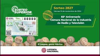 SORTEO SUPERIOR No. 2827: Celebrando el 83 Aniversario de la CIRT   ️