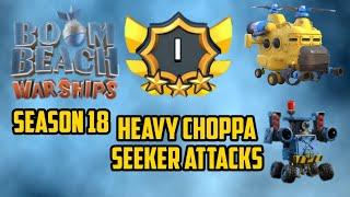 Boom Beach Warships Season 18 Legend Rank I Heavy Choppa and Seeker