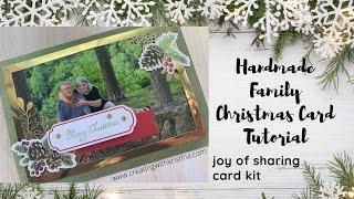 Handmade Family Photo Christmas Card Tutorial