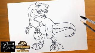 How to Draw T-Rex - Tyrannosaurus Rex Drawing