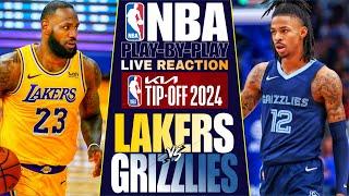 LAKERS vs MEMPHIS GRIZZLIES │ LIVE NBA Basketball Game Play-By-Play Reaction & Scoreboard