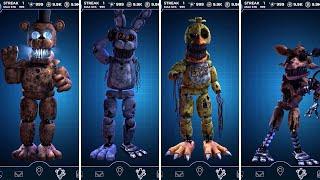 FNAF AR Sinister Withered Animatronics Jumpscare & Workshop Animations