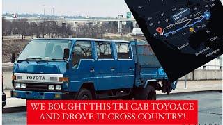 I Bought the First Diesel 6 door (Tri cab)  Toyota Dyna in the US and drove it cross country