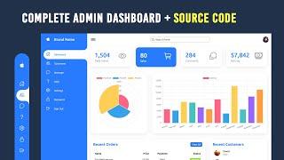 Admin Dashboard Html CSS & Javascript with Source Code