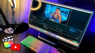 MAKE A YOUTUBE VIDEO WITH ME | how I film + edit my youtube videos *final cut pro*