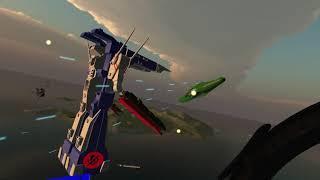 SDF-1 Macross / Robotech Battle in VR Chat (Part 2)