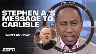 Stephen A. calls for Rick Carlisle to NOT sit Tyrese Haliburton in Game 6 ️ | First Take