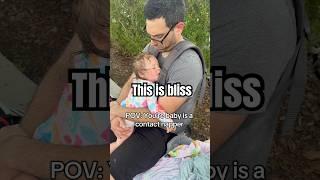 When your baby only wants to sleep on you #parenting #family  #shorts