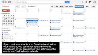 Using Gmail to add Calendar events