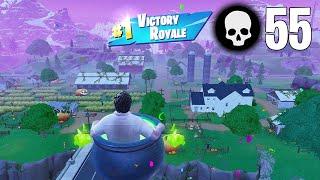 55 Elimination Solo Vs Squads (Fortnite Chapter 5 Season 4 Gameplay Wins)