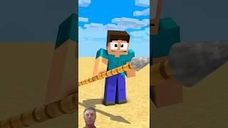 Spear Money Throwing Challenge! Herobrine VS Girls! #minecraft #roblox
