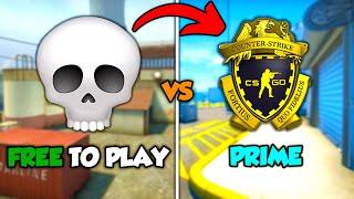 CS:GO FREE TO PLAY vs PRIME! Free better?!?!