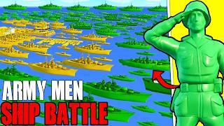 Largest Army Men SHIP BATTLE Invasion Ever! -  NEW Attack on Toys Mod