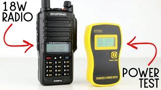 This Two-Way Radio Is 18 Watts - Or Is It? Baofeng UV-9R Plus Power Test!