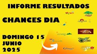 Resultados CHANCES DIA de DOMINGO 15 JUNIO 2025 ASTRO SOL DE HOY LOTERIAS DE HOY RESULTADOS DIA