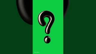 3d Question Mark | Green Screen Gaphics#graphicdesign #graphics #greenscreen #graphicvideo