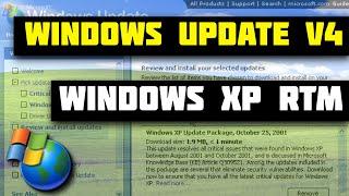 Windows Update v4 on Windows XP RTM