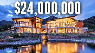 INSIDE a $24,000,000 Minimalist Colorado Mountainside Home | MEGA MANSION TOUR