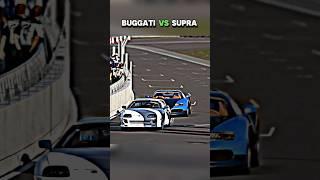 Buggati Vs Supra.. #buggati #supra #trollface