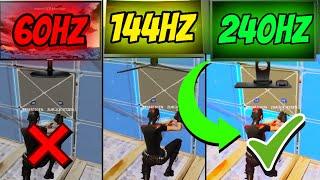 LOHNEN sich 240 HERTZ für Fortnite? ️ 60Hz, 144Hz, 240Hz Gameplay VERGLEICH ️