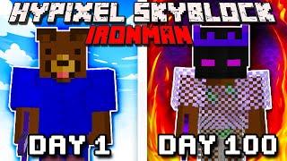 I Survived 100 Days in HYPIXEL SKYBLOCK... Here's What Happened