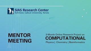 Mentor Meeting: Computational Chemistry