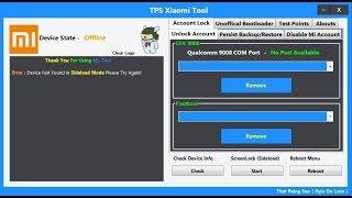 Mi Account Remove Tool TPS Xiaomi Tool