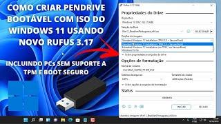 How to Create BOOTABLE FLASH DRIVE  With Windows 11 ISO Using NEW Rufus 3.17 (UPDATED)