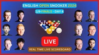 2024 English Open Snooker LIVE Score UPDATE Today 1/8-Finals Day 4 Matches Sep 19 2024