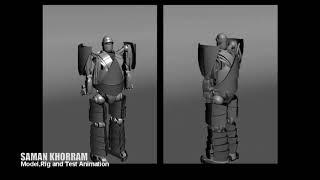 model, rig and animate a tube to robot transformation animation in 3D studio Max.