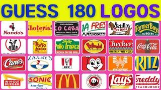 Guess the180 Logos Test Your Knowledge and Discover Fun Brands" #LogoChallenge #GuessThe Logo.