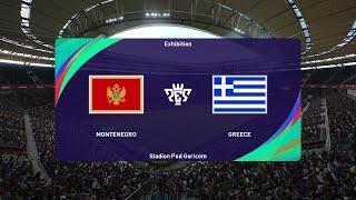 Montenegro vs Greece - Stadion Pod Goricom | 28/03/2022 | PES 2021 Gameplay