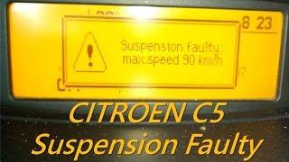 Citroen C5 - Hydractive Suspension Fault, Hydraulic Motor / Pump Problem, Suspension Fuse Location.