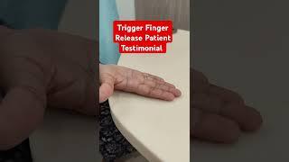 Trigger Finger Release Patient Testimonial.. Dr Sai Chandra
