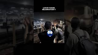 Late by 9 Hours welcome of Wap7 #indianrailways #edits #viralvideo #trollface #youtubeshorts #shorts