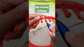 New Looming Technique Learned on TikTok #knitting #loom #tiktok #asmr #handmade