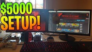 INSANE $5000 GAMING SETUP! THANKYOU FOR 100,000 SUBSCRIBERS!