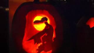 Aaron Silber's batman pumpkin