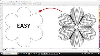 Stunning 3D Spiral Flower Design in Coreldraw | Make Flower Design | Coreldraw Tutorial