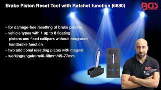 Brake Piston Reset Tool | with Ratchet Function | 7 pcs. (BGS 6680)