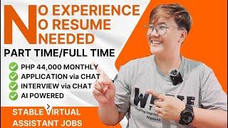 HINDI MO KAILANGANG MAGPASA NG CV OR RESUME | NO WORK EXPERIENCE NEEDED | PHP 44,000 | REMOTE JOB