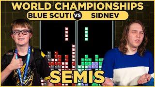 TETRIS BEATER BLUE SCUTI VS EUROPEAN PRODIGY SIDNEV | Tetris World Championship 2023 Semis