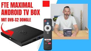 FTE Maximal Android TV Box mit DVB S2 Review 2023 | Satellit Android Box