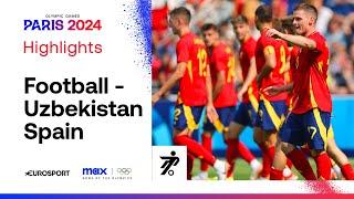 Uzbekistan 1-2 Spain - Men's Group C Football | Paris Olympics 2024