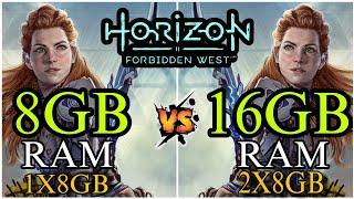 8GB Ram vs 16GB Ram - Horizon Forbidden West