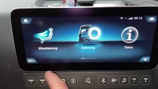 Mercedes new Actros MP5 2019 Multi-Touch-Display Mittelkonsole (Brüstung) Funktionen + Verwendung