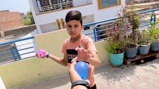 Water Balloon Fight With Piyush 