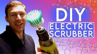 DIY ELECTRIC CLEANING BRUSH | Use your own drill to make a power scrubber for less than $5.