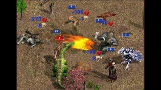 Megadragon VS all towns /Heroes of Might and Magic 4